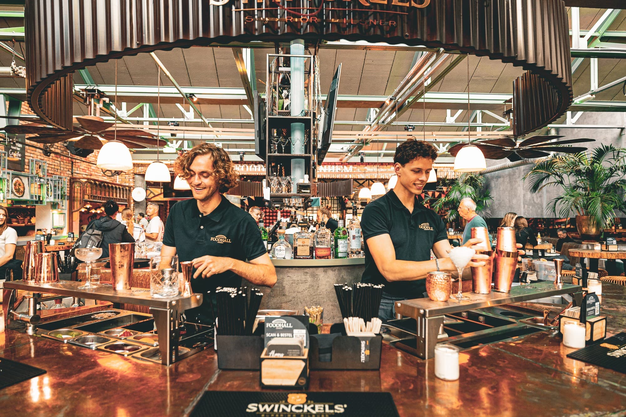 Cocktail Boys Behind Bar